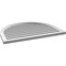 Ekena Millwork Round Top Surface Mount PVC Gable Vent: Functional, w/ 2"W x 1-1/2"P Brickmould Frame, 36"W x 28"H GVPRT36X2802SF - alternate 5